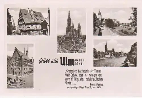 Ulm an der Donau Mehrbildkarte gl1960 82.320