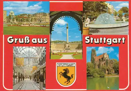 Stuttgart Mehrbildkarte gl1981 110.222