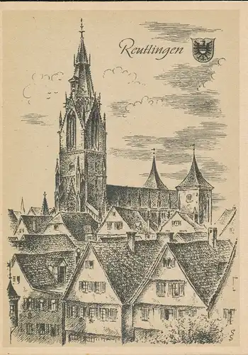 Reutlingen a.N. Künstler L. Schäfer-Grohe ngl 109.910