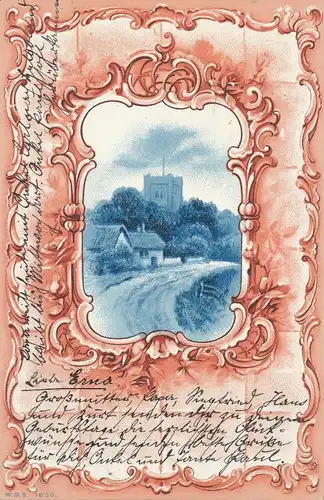 Weg mit Häusern gl1901 106.312