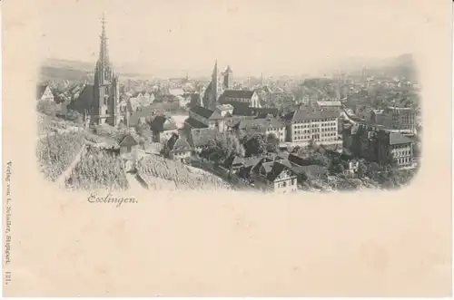 Esslingen a.Neckar alte Teilansicht um 1900 ngl 22.640