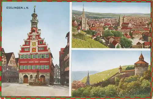 Esslingen Altes Rathaus Burg Totalansicht ngl 108.367