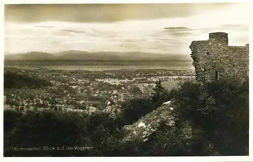 Badenweiler Blick auf Vogesen ngl 109.011