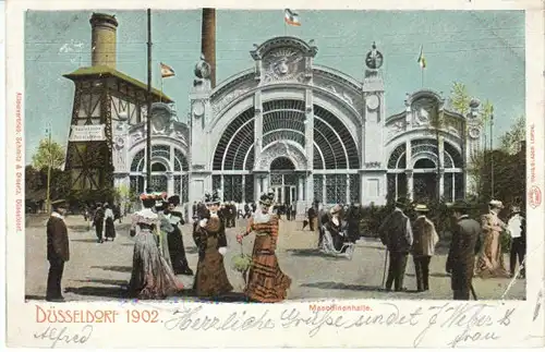 Düsseldorf I.G.Ausst.1902 Maschinenhalle gl1902 22.820
