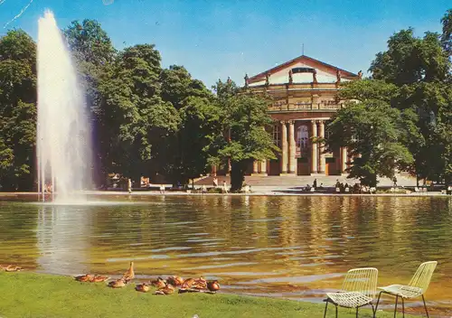 Stuttgart Staatstheater mit Anlagensee gl1981 110.133