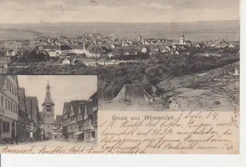 Winnenden Innenstadtpartie Panorama gl1904 83.990