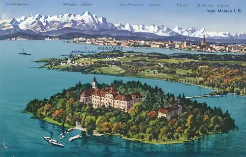 Insel Mainau und Bodensee-Panorama ngl 108.464
