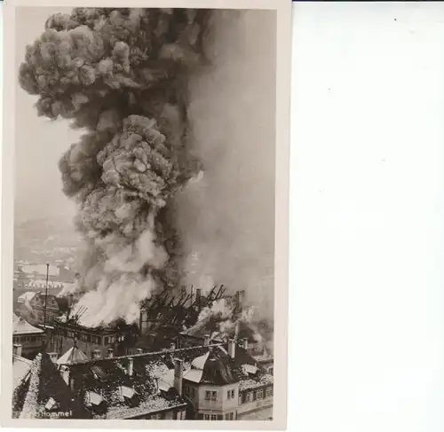 Stuttgart 1931 Das alte Schloß brennt! ngl 26.814