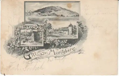 Gruss a.Moritzberg Litho Wirtschaft u.a. gl1899 24.539