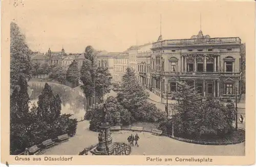 Gruss aus Düsseldorf am Corneliusplatz gl1913 24.590