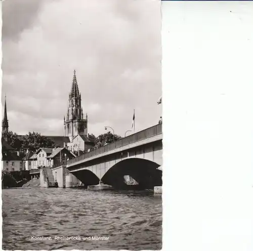 Konstanz a.B. Rheinbrücke Froschperspektive ngl 26.926