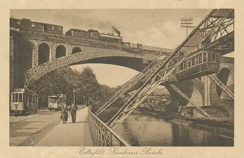 Elberfeld Sonnborner Brücke gl1925 132.471