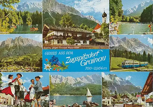 Grainau 8 Teilansichten gl1967 119.973