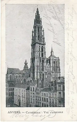 Anvers Cathédrale Vue d'Ensemble gl1903 B9892