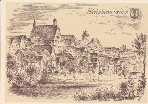 Besigheim Künstlerkarte L. Schäfer-Grohe ngl 84.200