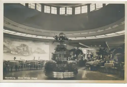 Meersburg Hotel Wilder Mann Innenansicht gl1933 108.561
