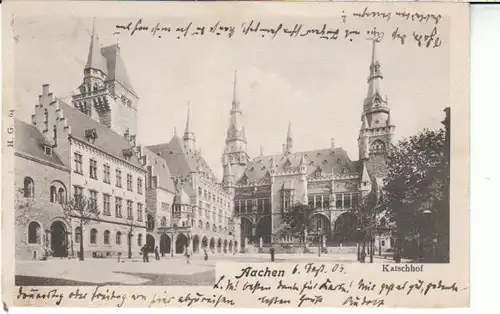 Aachen Katschhof gl1903 24.178