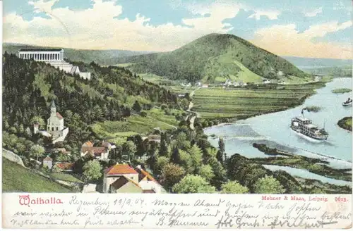 Walhalla in seiner Landschaft gl1904 22.501