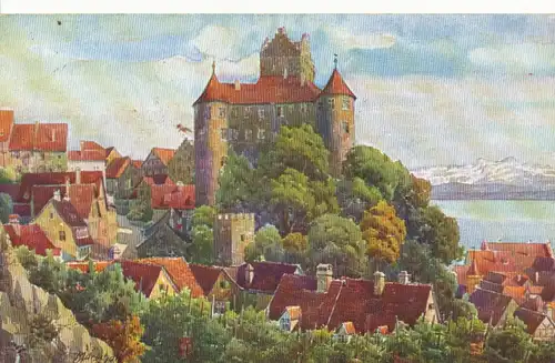 Meersburg Schloss Künstler Marschall gl1929 108.658