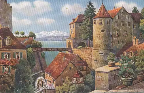 Meersburg Schloss u. alte Mühle gl1929 108.662