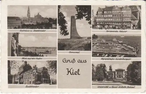 Gruß aus Kiel Mehrbildkarte feldpgl1941 22.890