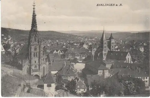 Esslingen a.Neckar Blick über die Stadt gl1911 22.632