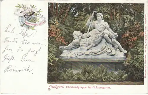 Stuttgart Eberhardgruppe im Schlossgarten gl1902 23.187