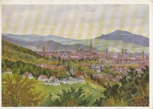 Freiburg i.B. nach Gemälde v. W.Dittrich gl1943 108.880