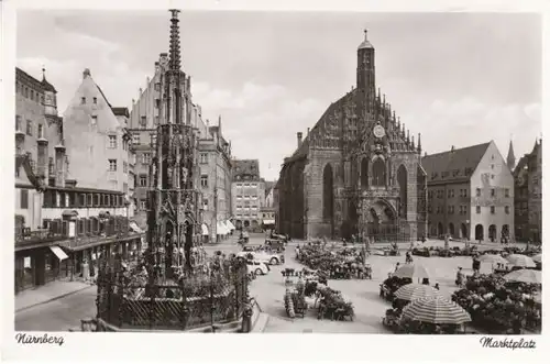 Nürnberg Markt Schön.Brunnen Frauenkirche ngl B5315