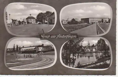 Sindelfingen Teilansichten Mehrbildkarte gl1960 66.791