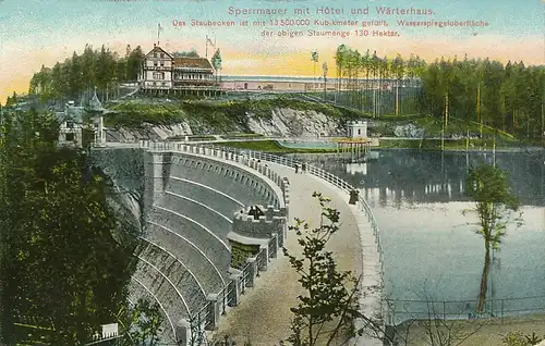 Queisstalsperre Sperrmauer gl1910 110.808