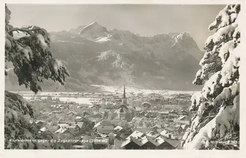 Partenkirchen gegen Zugspitzgruppe gl1935 109.044