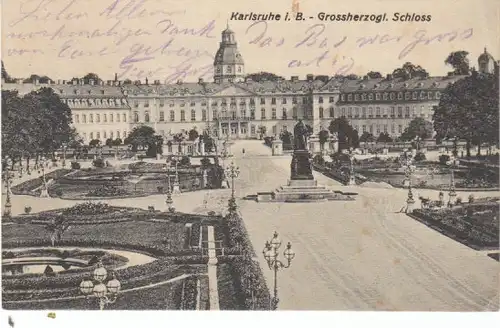 Karlsruhe Grossherzogl.Schloss gl1910 24.251