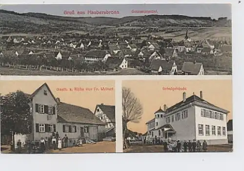 Haubersbronn Gasthaus Rößle Schule Totale ngl 51.572