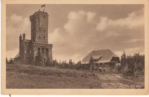 Hornisgrinde Turm und Hotel gl1923 24.419