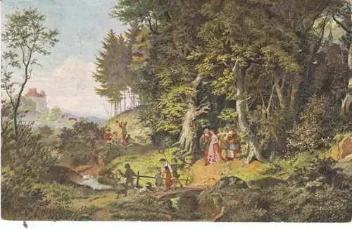 LUDWIG RICHTER Brautzug gl1914 25.184