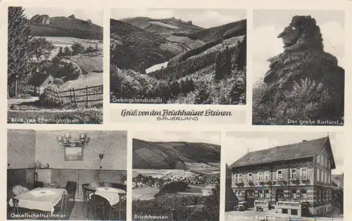 Bruchhausen Gasthaus Kesting Panorama gl1953 99.841