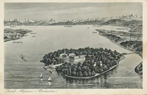 Insel Mainau und Bodensee-Panorama ngl 108.514