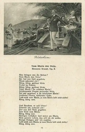 Vom Rhein der Wein, H. Brandt, Op. 8 ngl 110.597