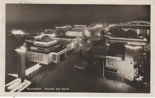 Düsseldorf GESOLEI (1926) bei Nacht gl1926 22.876