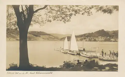 Titisee Teilansicht Bootssteg gl1935 108.942