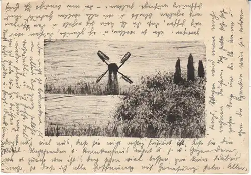 Windmühle am Ufer gl1932 24.678