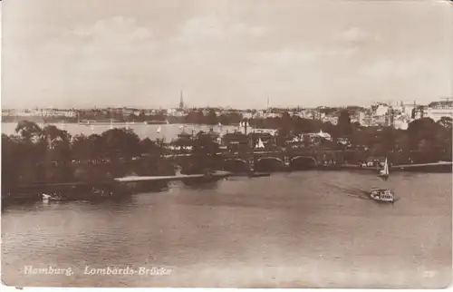 Hamburg Lombards Brücke gl1930 24.382