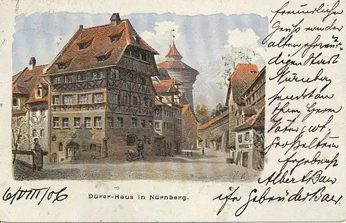 Nürnberg Albrecht-Dürer-Haus gl1906 124.883