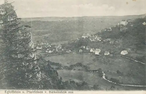 Egloffstein und Pfarrfelsen gl1908 109.182