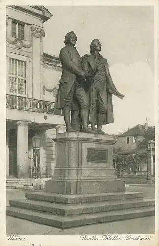 Weimar Goethe-Schiller-Denkmal gl1933 111.358