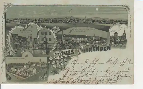 Winnenden Litho Paulinenpflege Hauptstr. gl1899 66.848