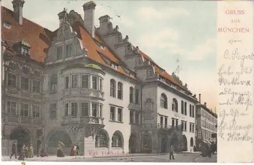 Gruss aus München Kgl.Hofbräuhaus gl1905 23.350