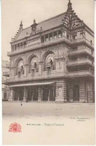 Bruxelles Théâtre Flamand um 1900 ngl 24.909