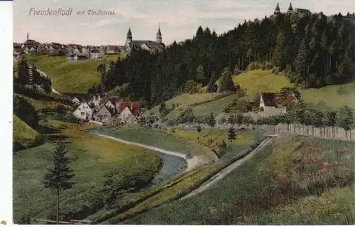 Freudenstadt mit Christophstal um 1910 ngl 23.262